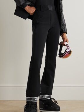 Goldbergh Pippa Ski Pants Waterproof Belt Fleece Softshell Black Small 6 NEW NWT